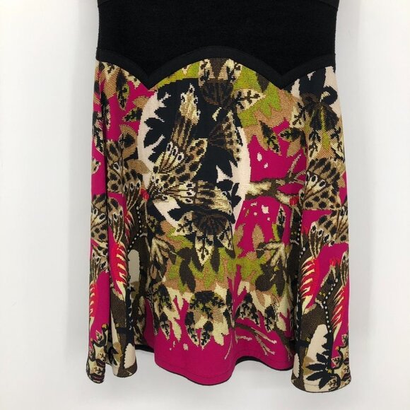 Roberto Cavalli Hot Pink Green  Multi Printed Sleeveless V-neck dress size 2 - Picture 7 of 15